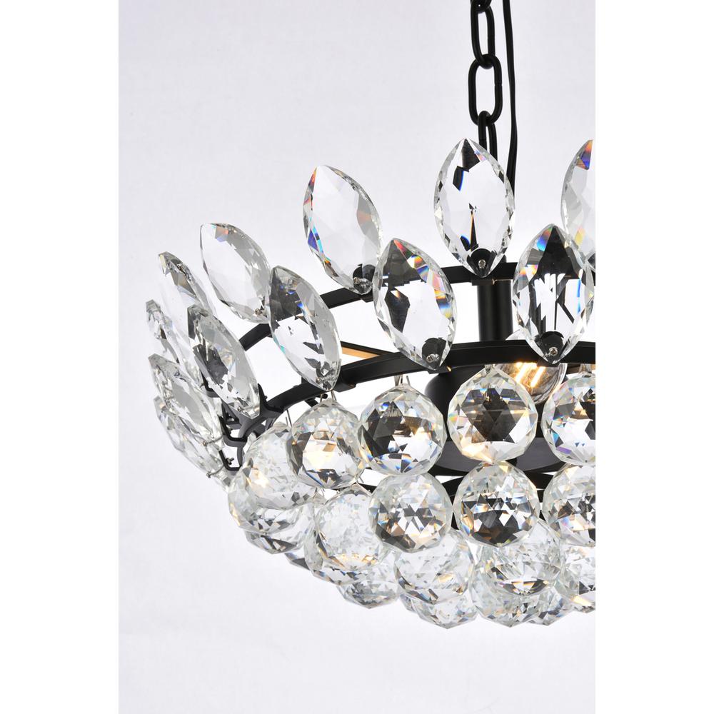 Emilia 16 inch pendant in black. Picture 4