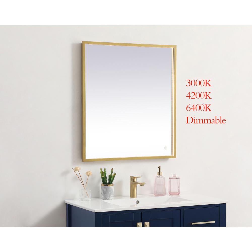 Pier 27x30 inch LED mirror with adjustable color temperature. Picture 2