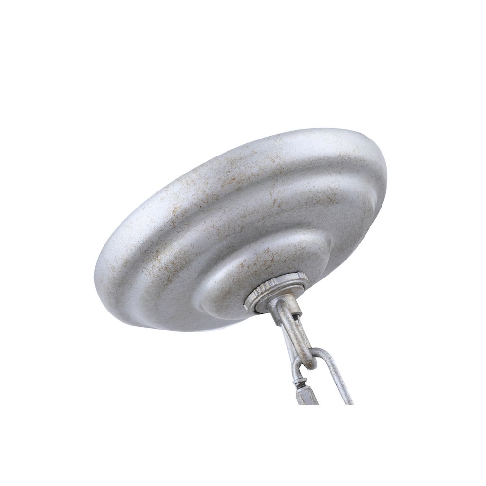 Eclipse 3 Light Vintage Silver Pendant. Picture 12