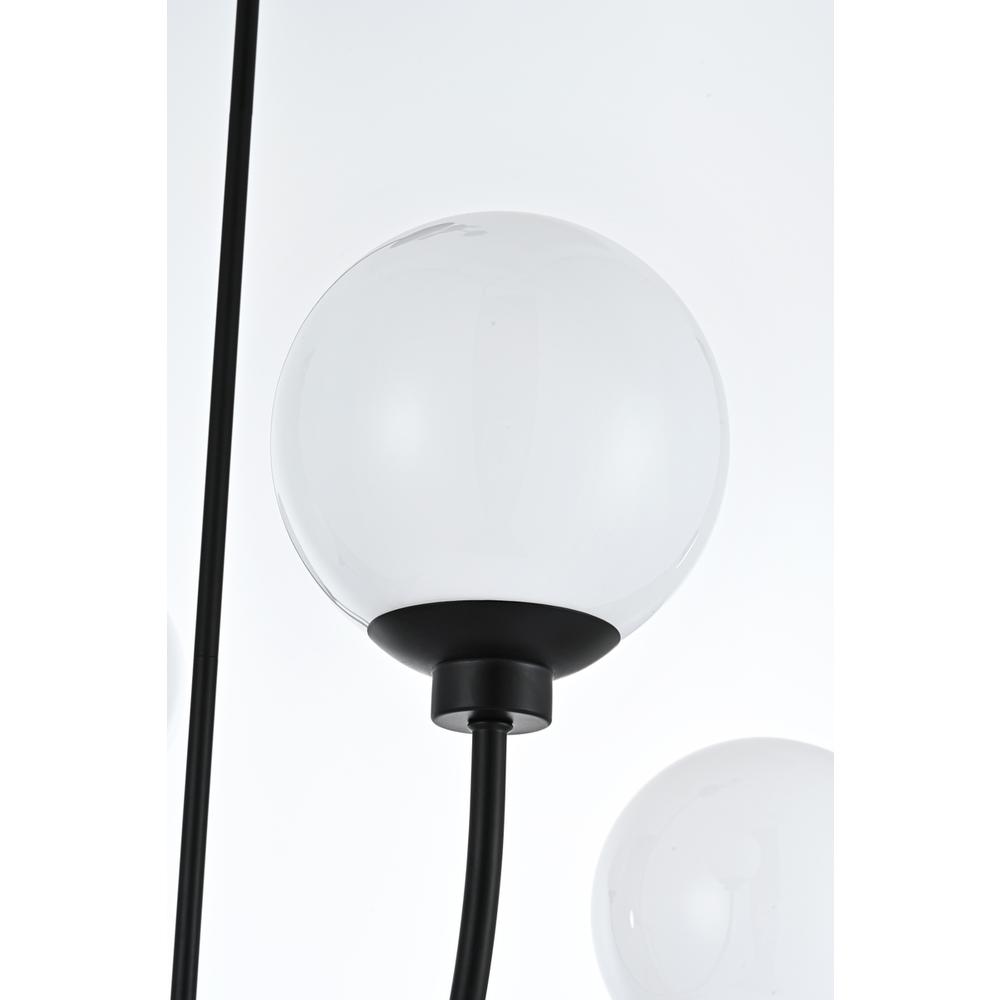 Nyomi 36 inch chandelier in Black. Picture 3