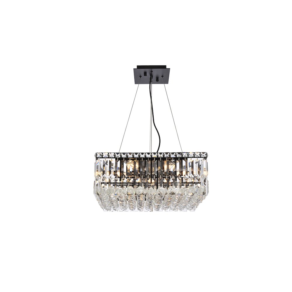 Maxime 20 Inch Black Chandelier. Picture 1