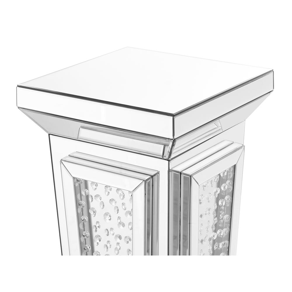 15 inch Crystal End Table in Clear Mirror Finish. Picture 5