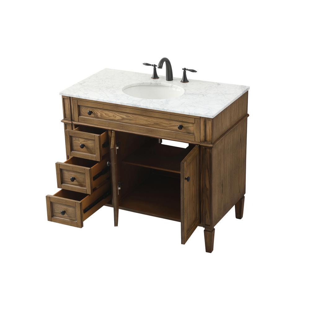 40 inch Single bathroom vanity in driftwood. Picture 9