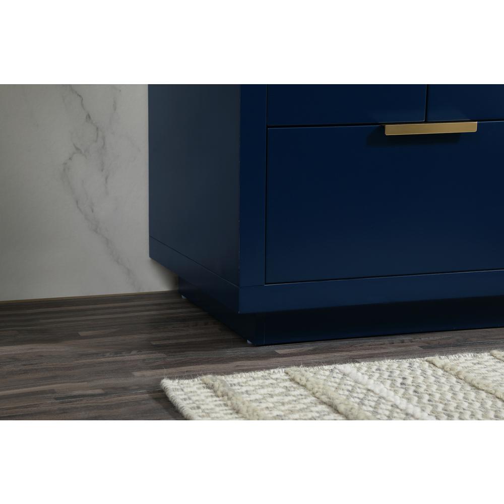 24 inch Single bathroom vanity in blue. Picture 6