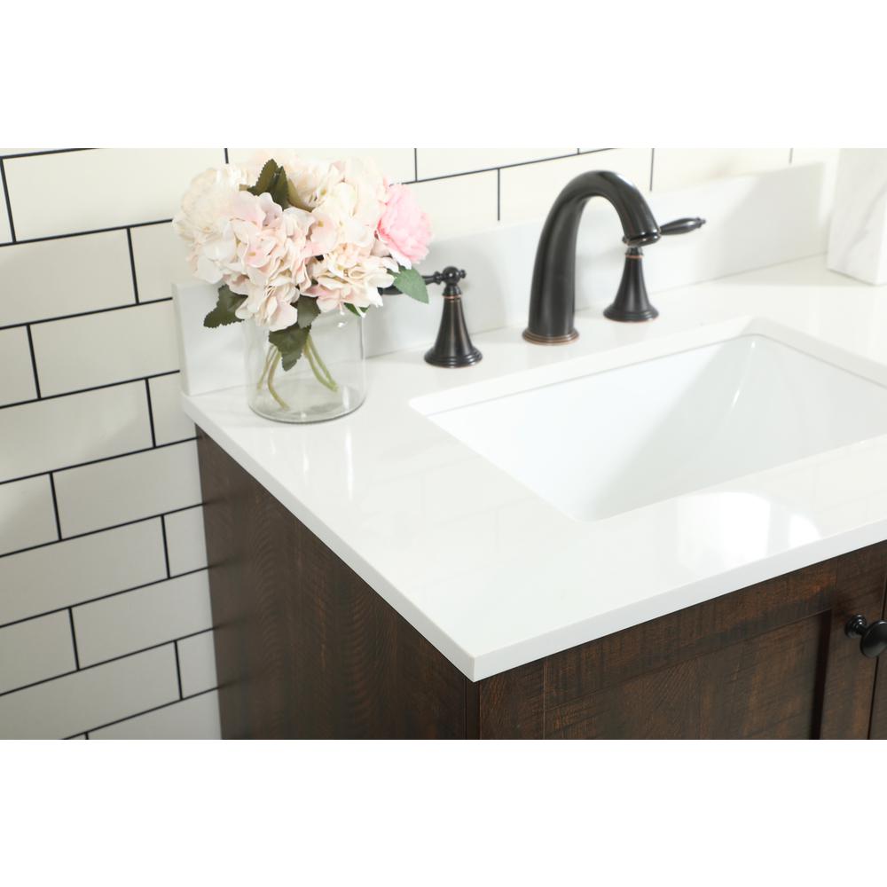 42 inch Single bathroom vanity in expresso with backsplash. Picture 5