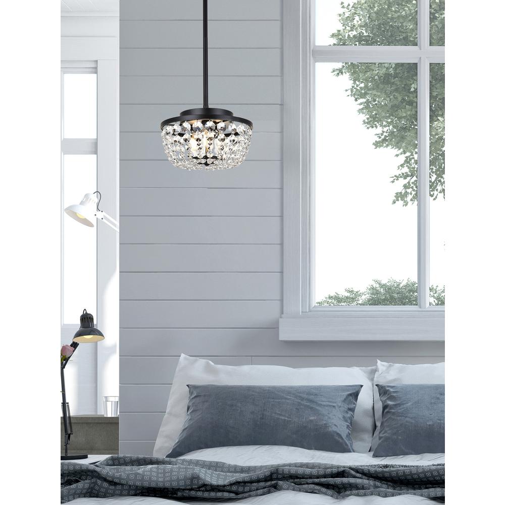 Gianna 10 inch pendant in black. Picture 8