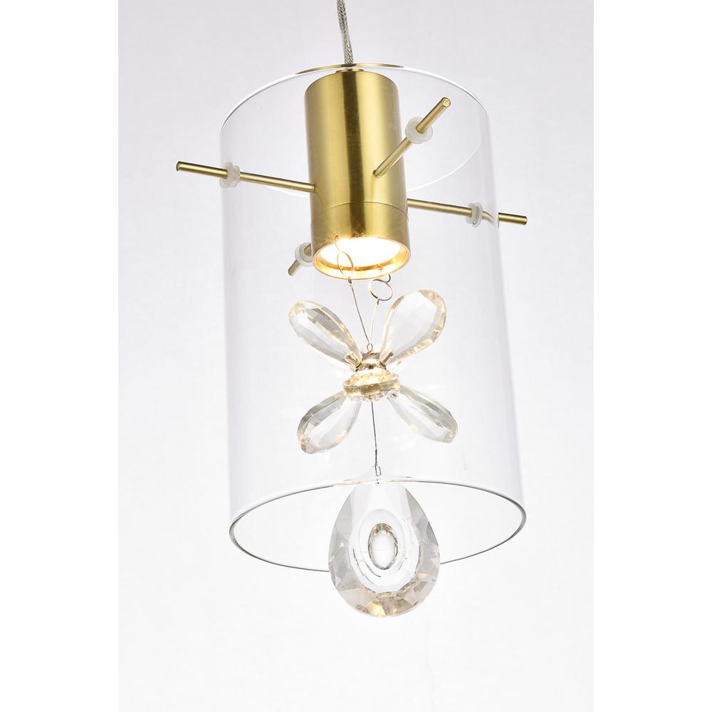 Hana 1 light Gold Pendant. Picture 3