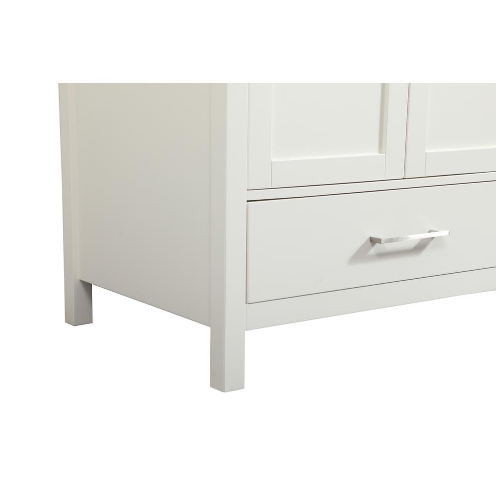 30 inch Single bathroom vanity in white with backsplash. Picture 13