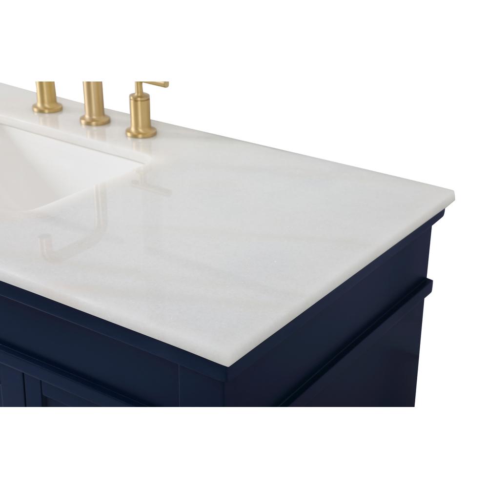 48 inch Single bathroom vanity in blue. Picture 11