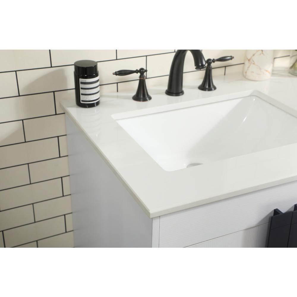 60 inch double bathroom vanity in white. Picture 5