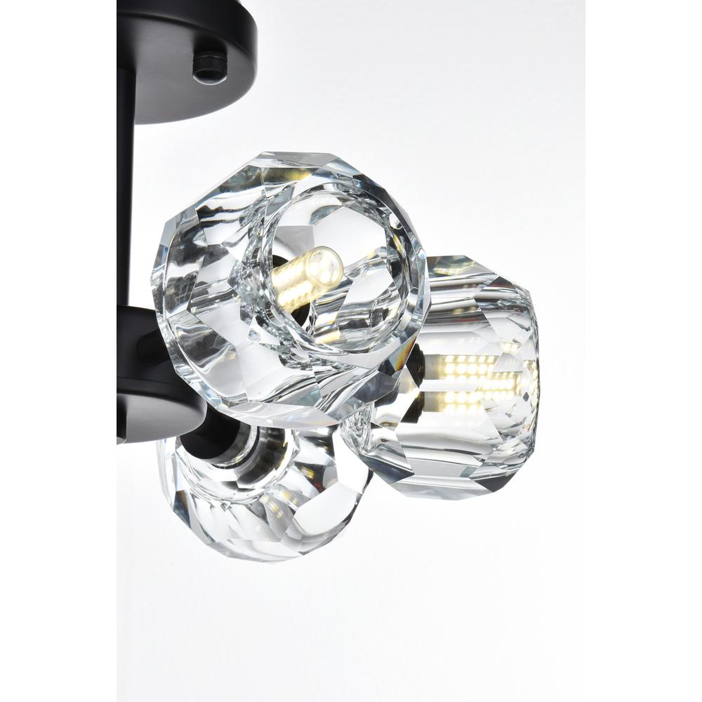 Eren 14 inch Flush Mount in Black. Picture 5
