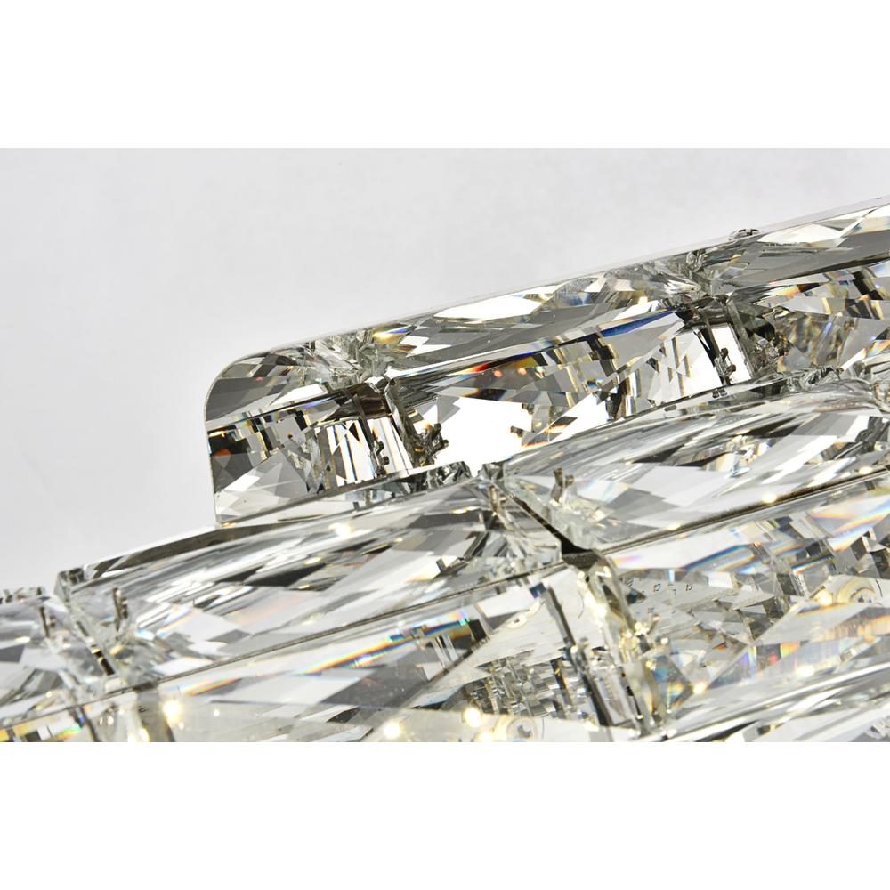 Valetta Integrated Led Chip Light Chrome Wall Sconce Clear Royal Cut Crystal. Picture 3