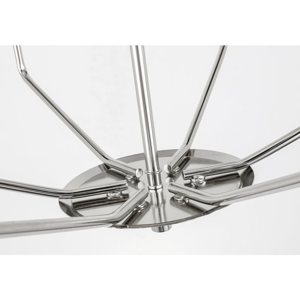 Enzo 6 Light Chrome Pendant. Picture 9