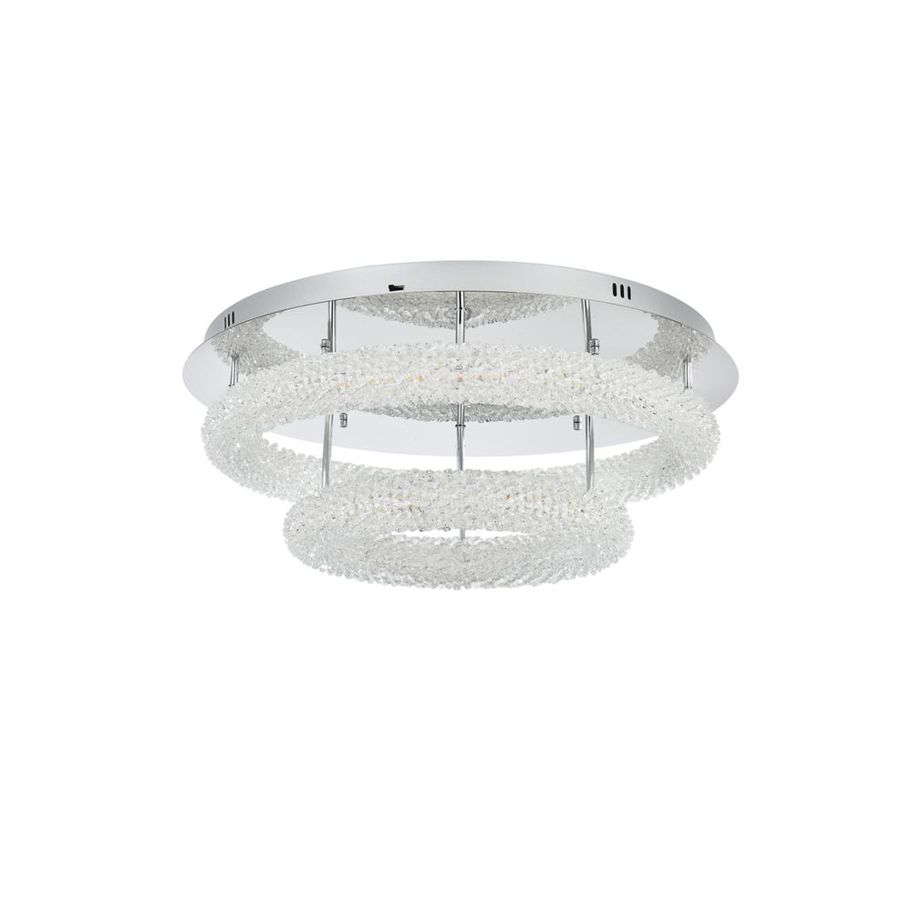 Bowen 26 inch Adjustable LED Flush Mount in Chrome. Picture 7