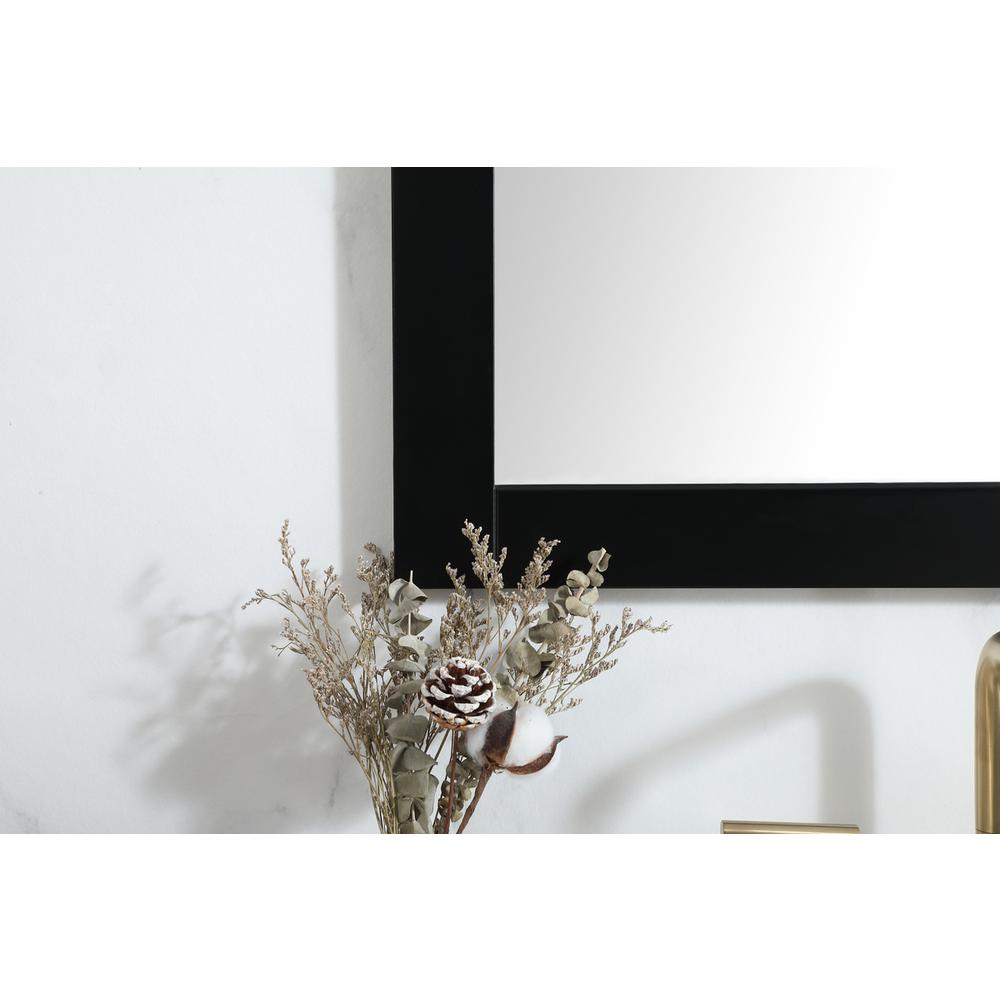 Aqua vanity mirror 27x36 inch in black. Picture 3