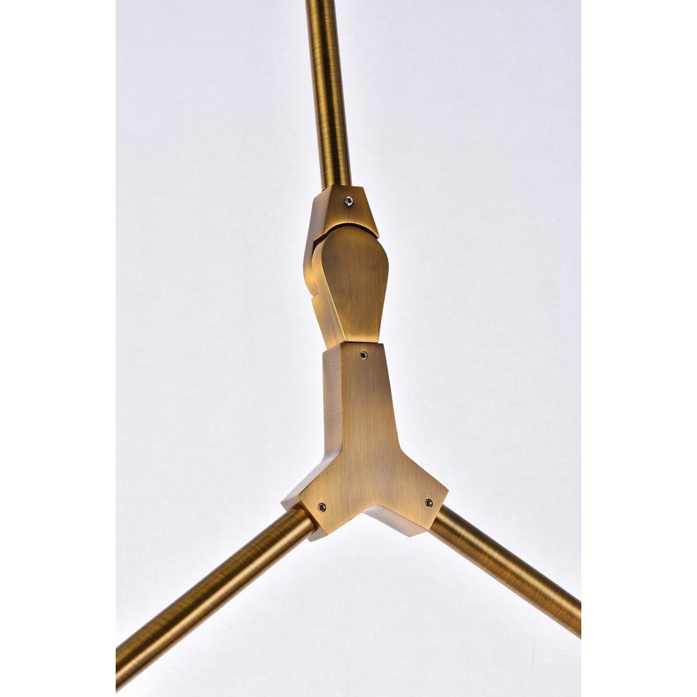 Cavoli 5 lights brass chandelier. Picture 4