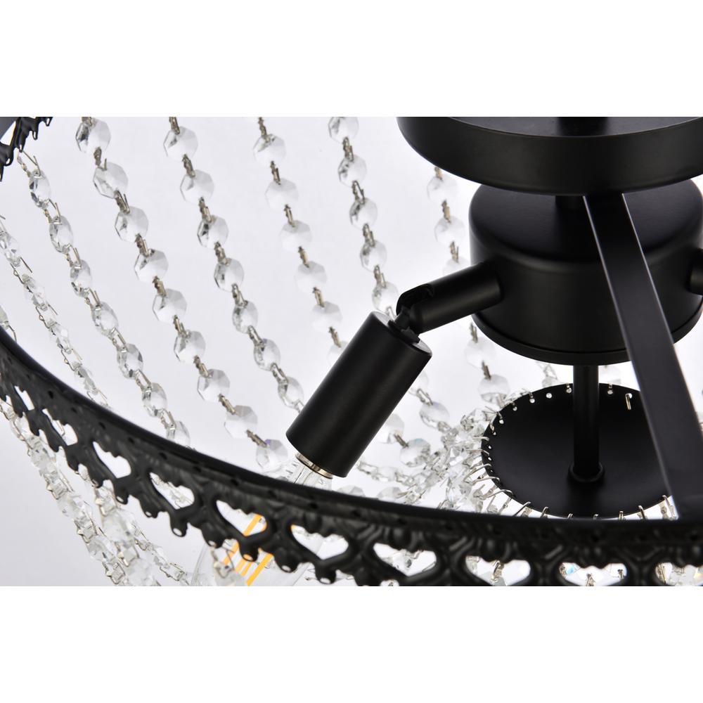 Kylie 16 inch flush mount in black. Picture 5