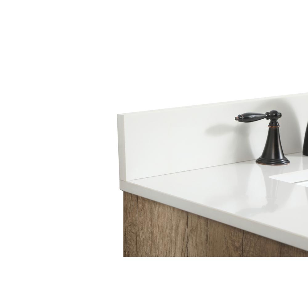 30 inch Single bathroom vanity in natural oak with backsplash. Picture 11