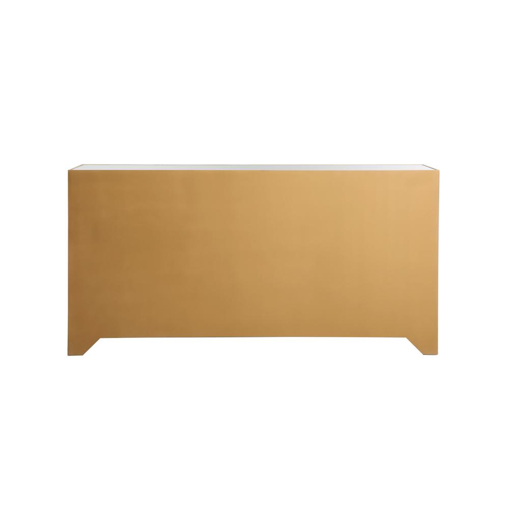 Reflexion 72 in. mirrored credenza in gold. Picture 10