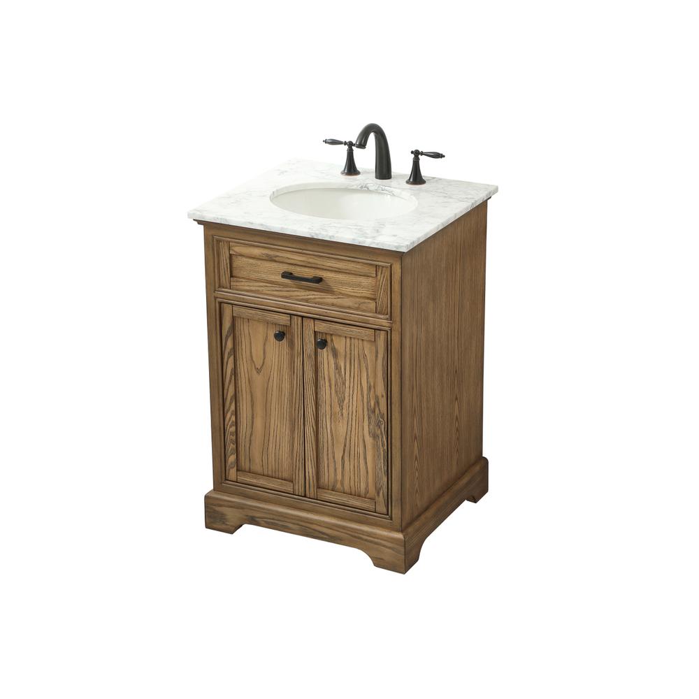 24 inch Single bathroom vanity in driftwood. Picture 9