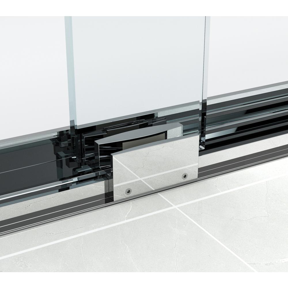 Semi-frameless shower door 60 x 76 Polished Chrome. Picture 9