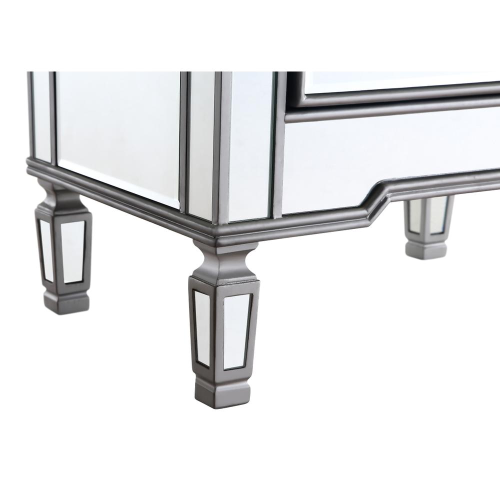 1 Door Cabinet 24 in. x 16 in. x 27 in. in silver paint. Picture 7
