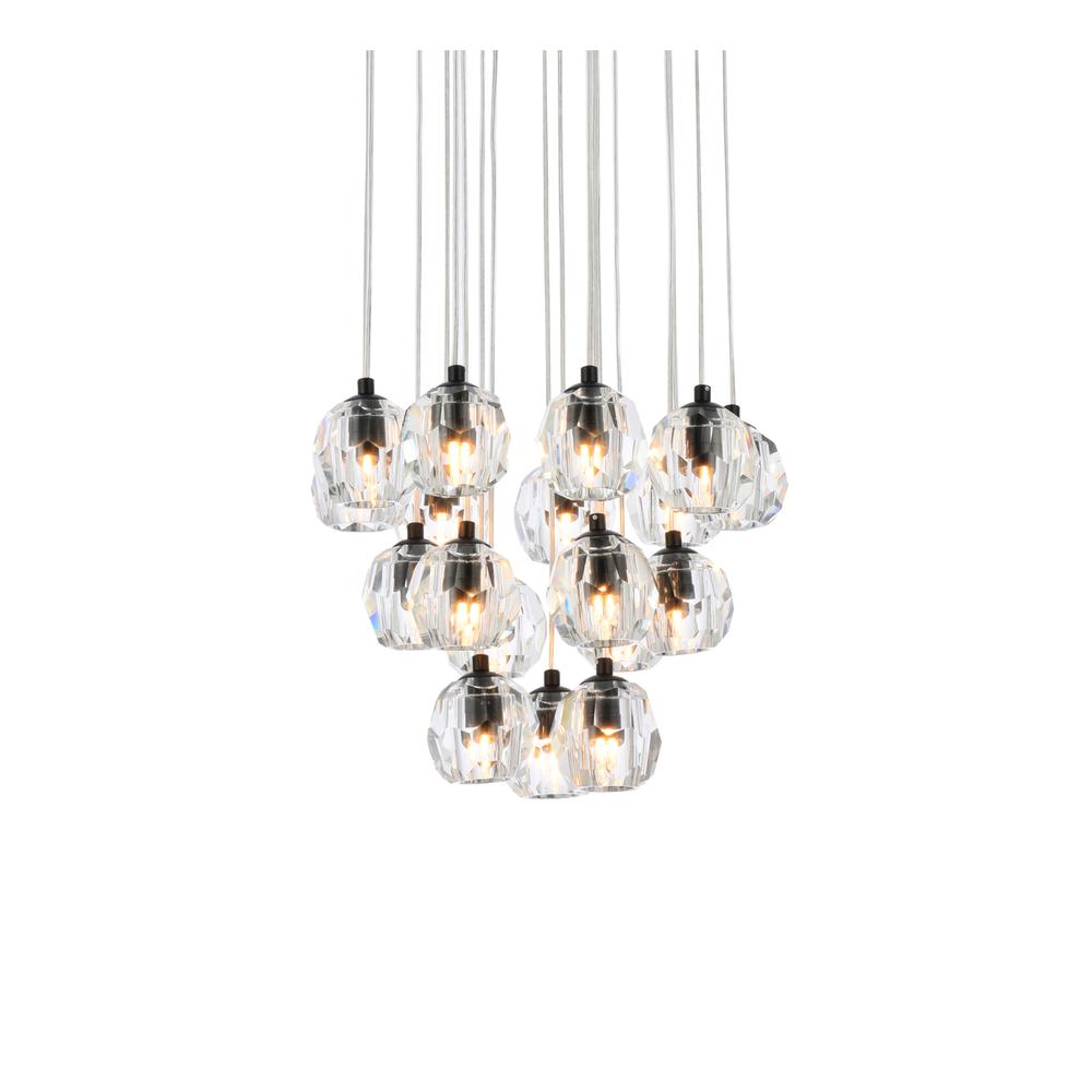 Eren 18 lights Black pendant. Picture 2