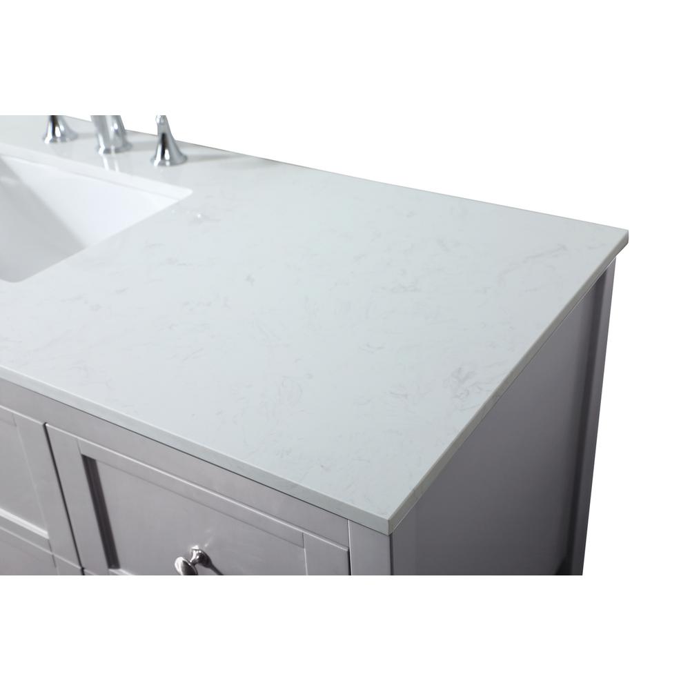 60 inch Single bathroom vanity in grey. Picture 11