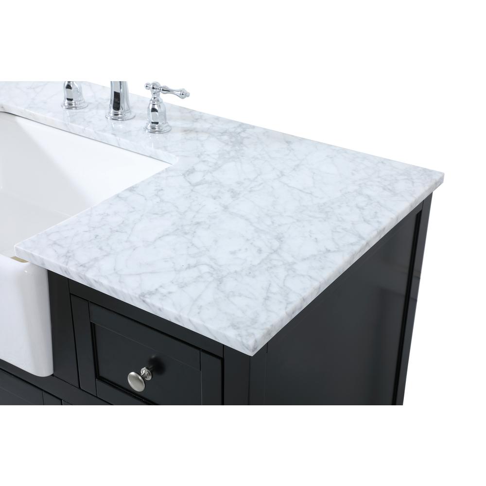 48 inch Single bathroom vanity in black. Picture 11