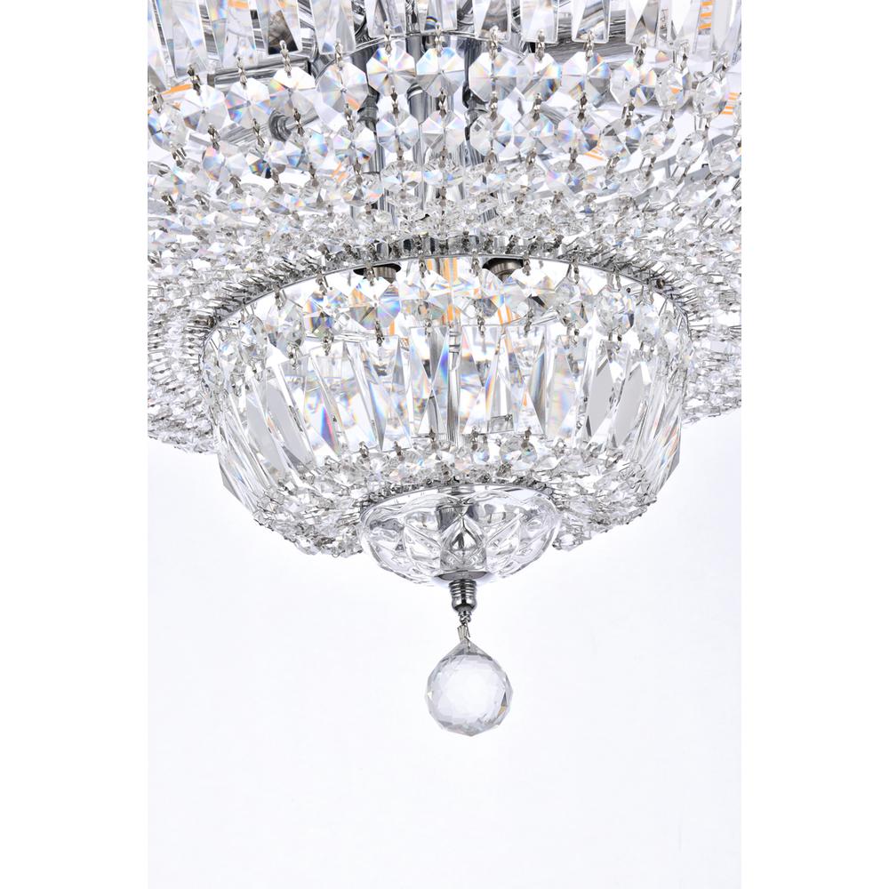 Tranquil 22 light Chrome Chandelier Clear Royal Cut Crystal. Picture 3