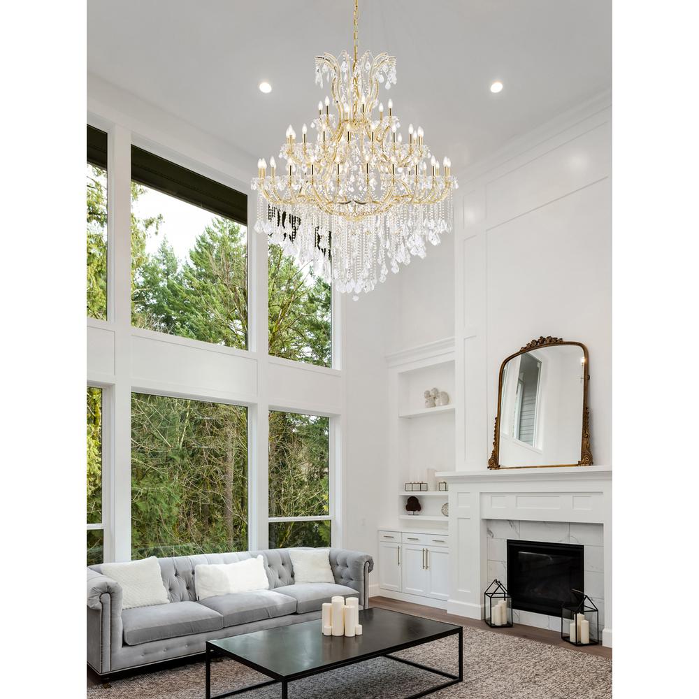 Maria Theresa 49 light Gold Chandelier Clear Royal Cut Crystal. Picture 7