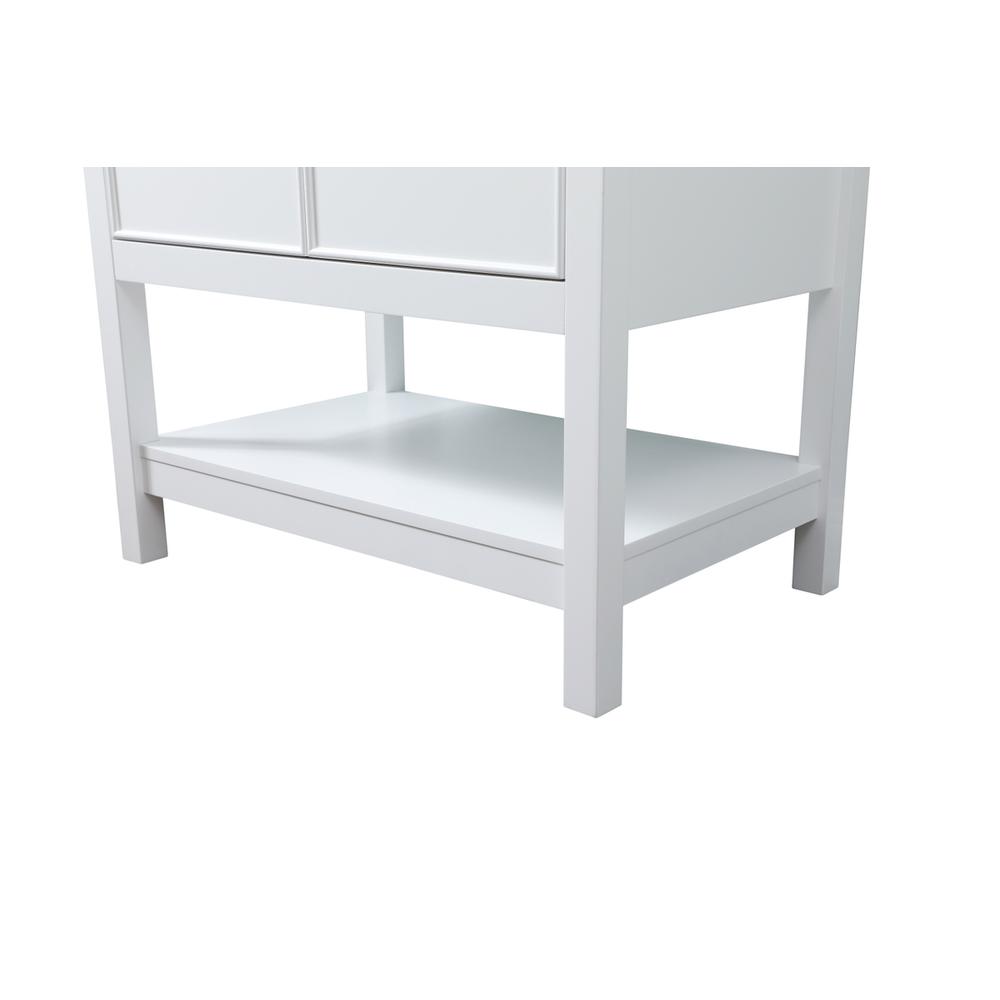 30 Inch SIngle Bathroom Vanity In White. Picture 13