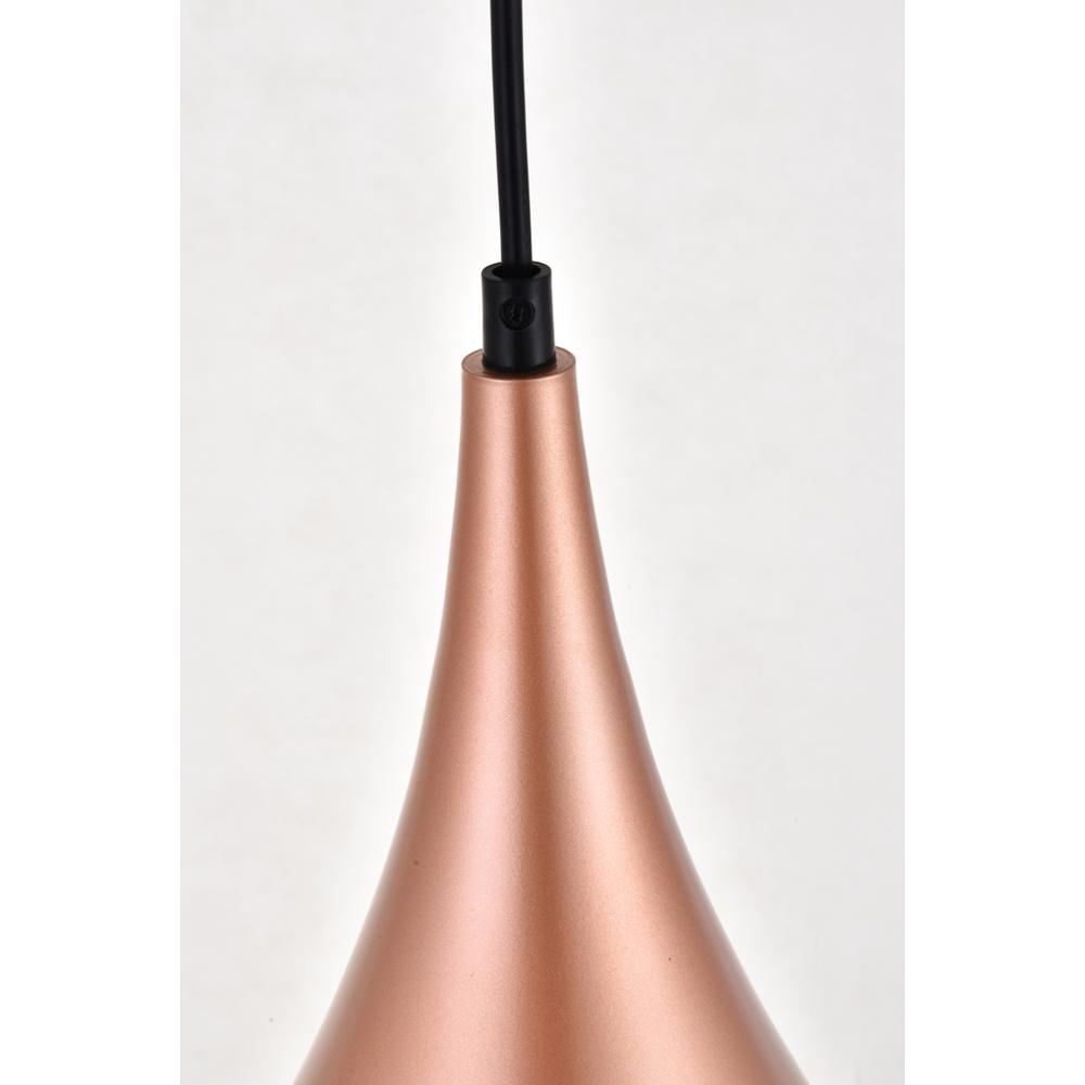 Nora 1 Light honey gold plug-in pendant. Picture 4
