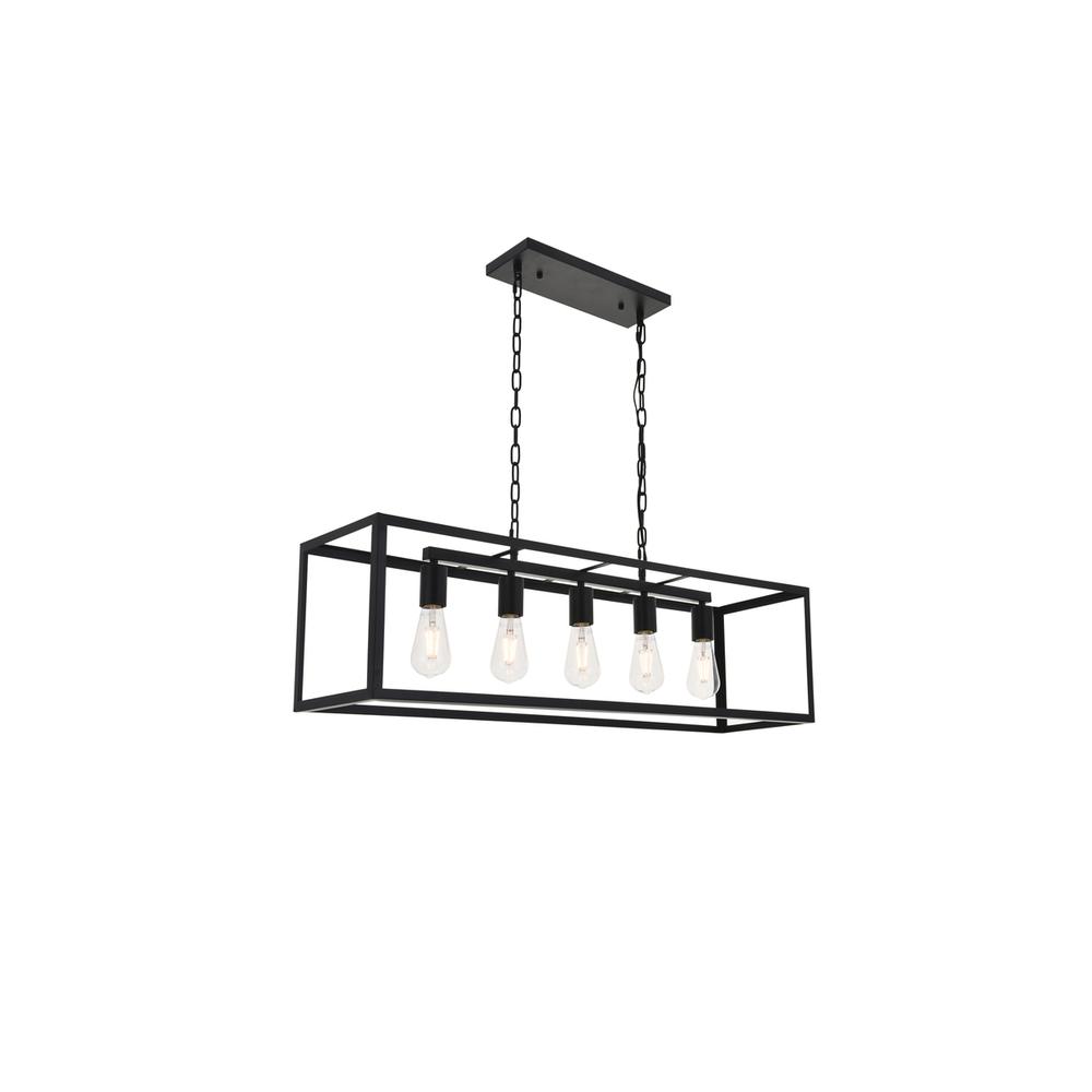 Resolute 5 light black Pendant. Picture 5