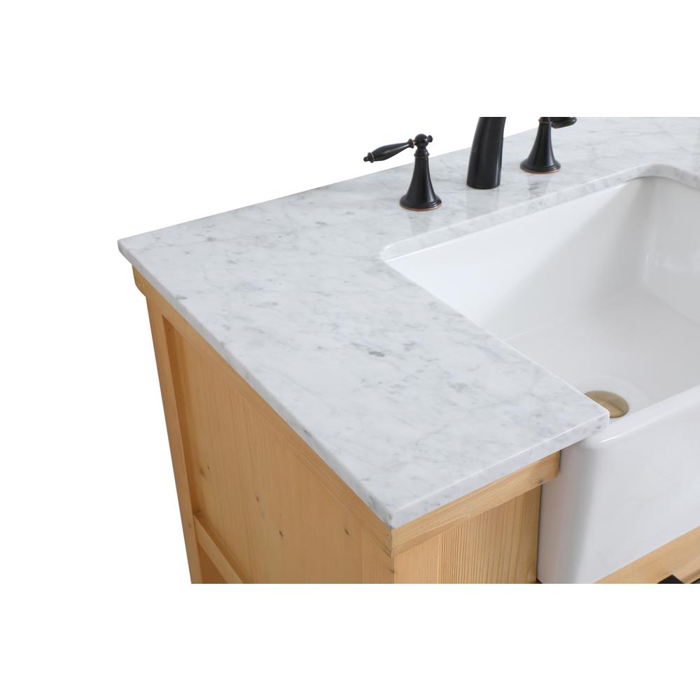 36 inch Single bathroom vanity in natural wood. Picture 11