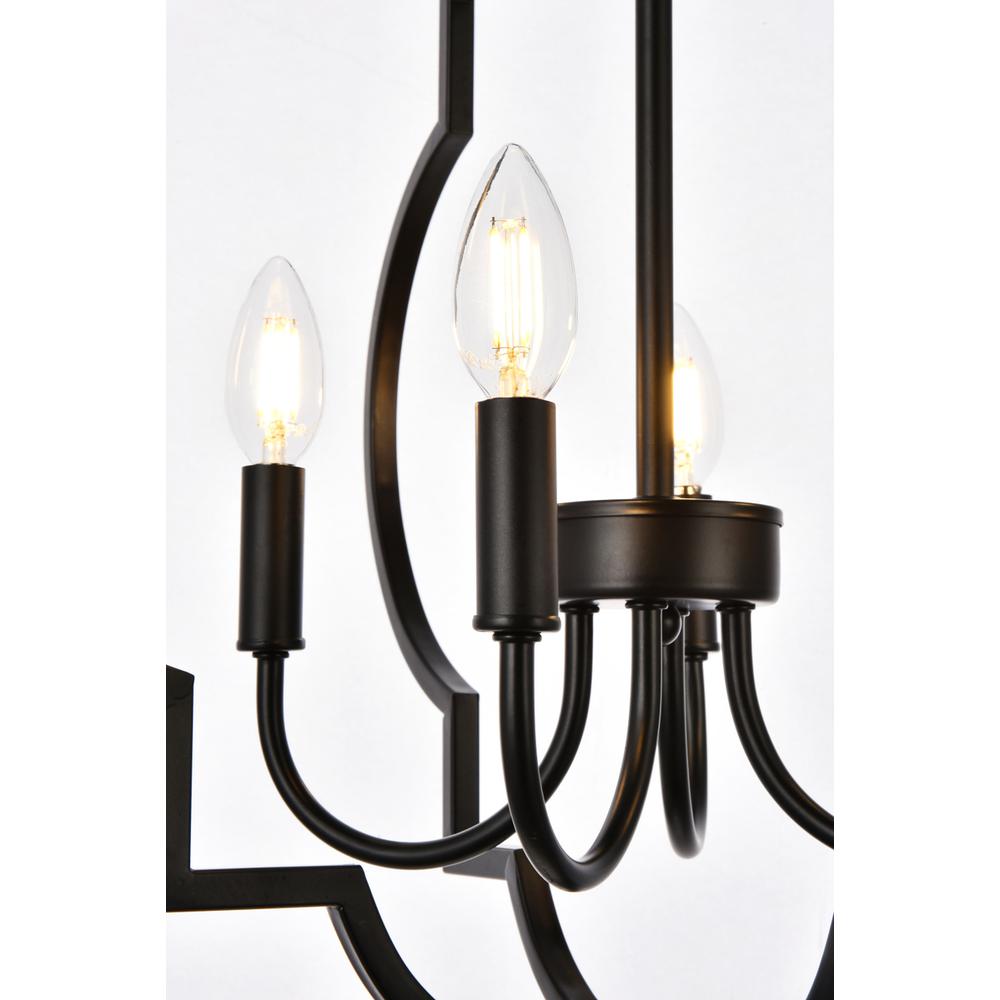 Sandara 4 lights pendant in black. Picture 4