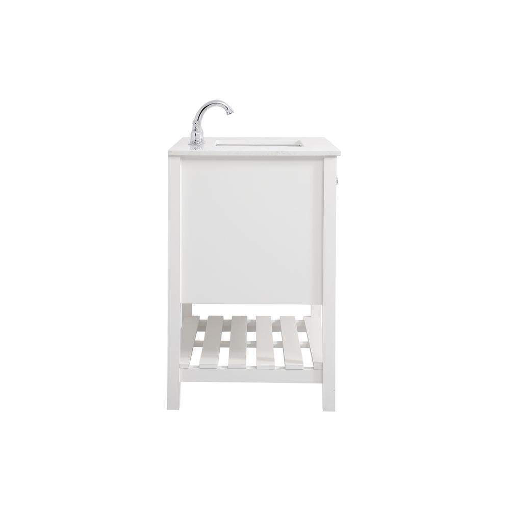 36 inch Single Bathroom Vanity in White. Picture 13