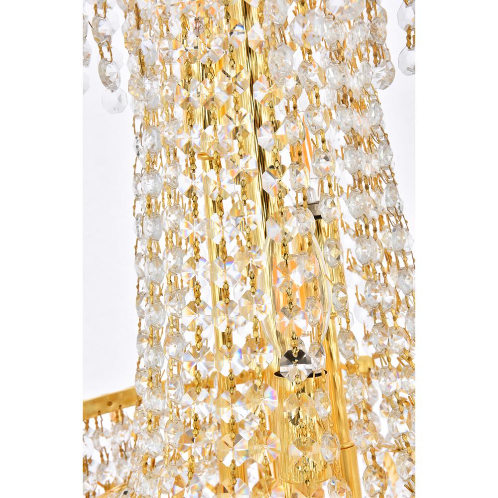 Belenus 6 light Gold Pendant Clear Royal Cut Crystal. Picture 4