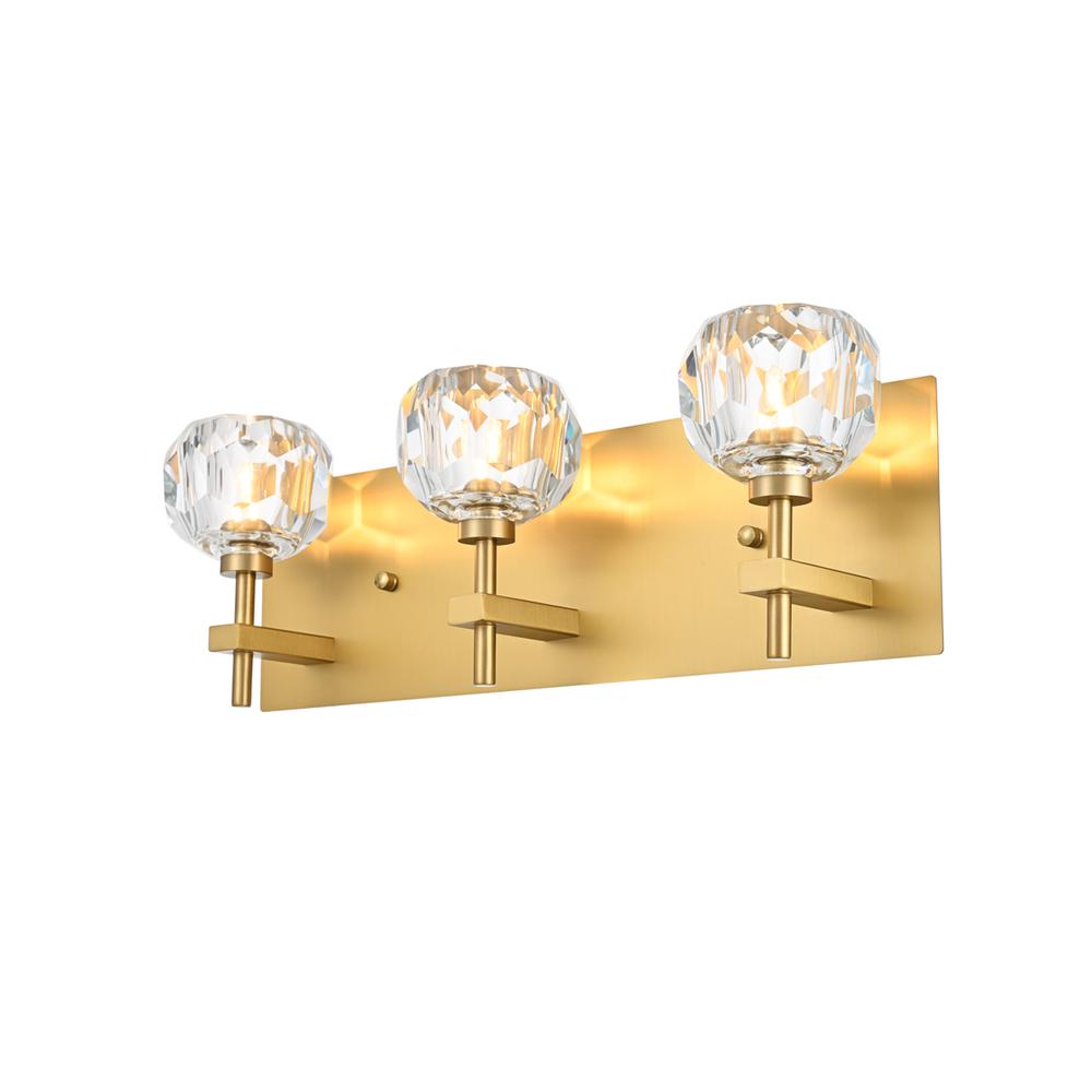 Graham 3 Light Wall Sconce in Gold. Picture 2