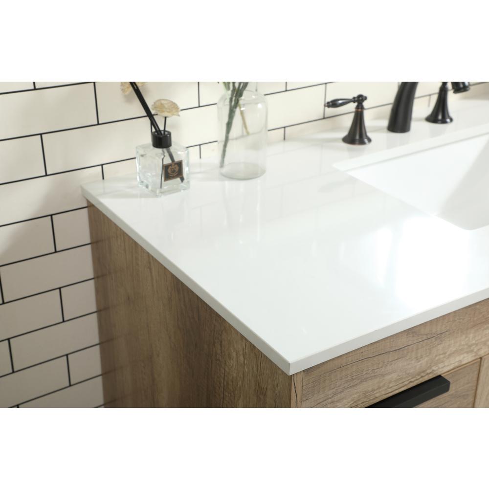 48 inch Single bathroom vanity in natural oak. Picture 5