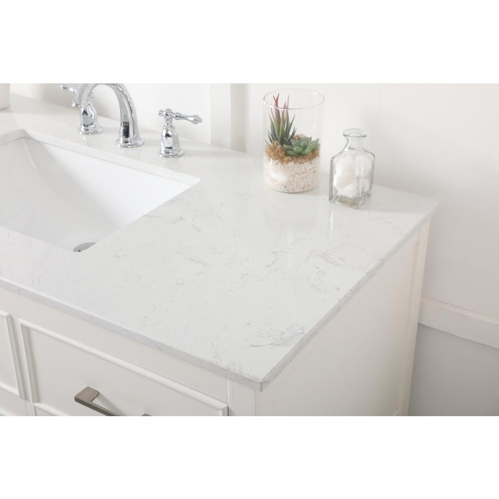 48 inch Single bathroom vanity in white. Picture 5