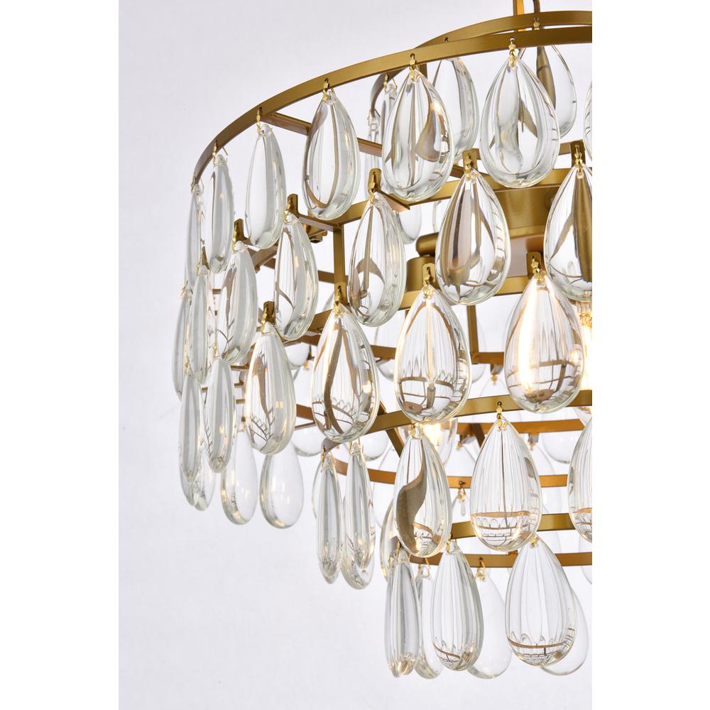 Mila 16 inch pendant in brass. Picture 4