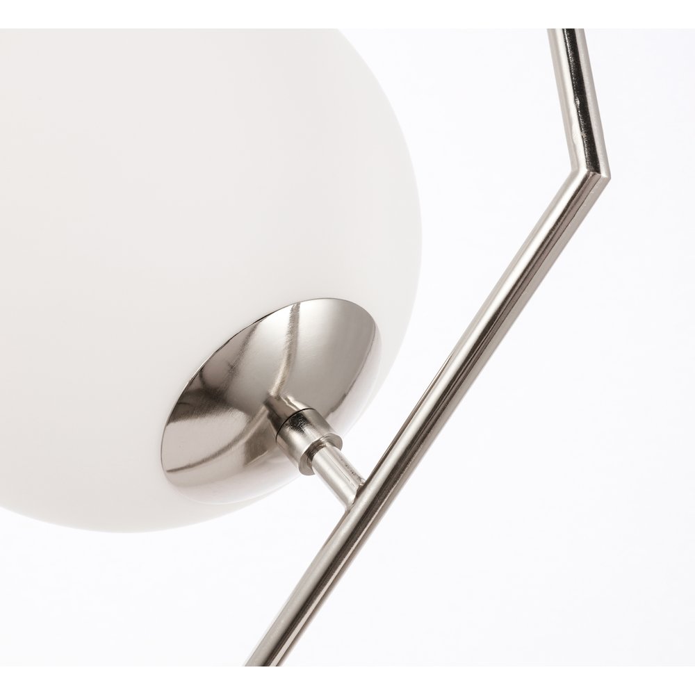 Ryland 1 Light Chrome And Frosted White Glass Pendant. Picture 10