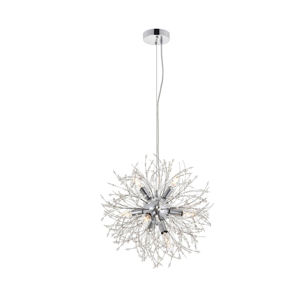 Flores 8 light Chrome Pendant. Picture 5