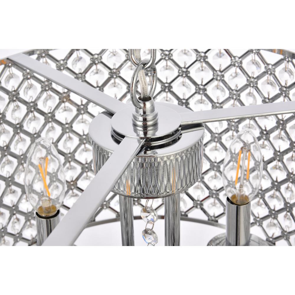 Elise 14 inch pendant in chrome. Picture 4