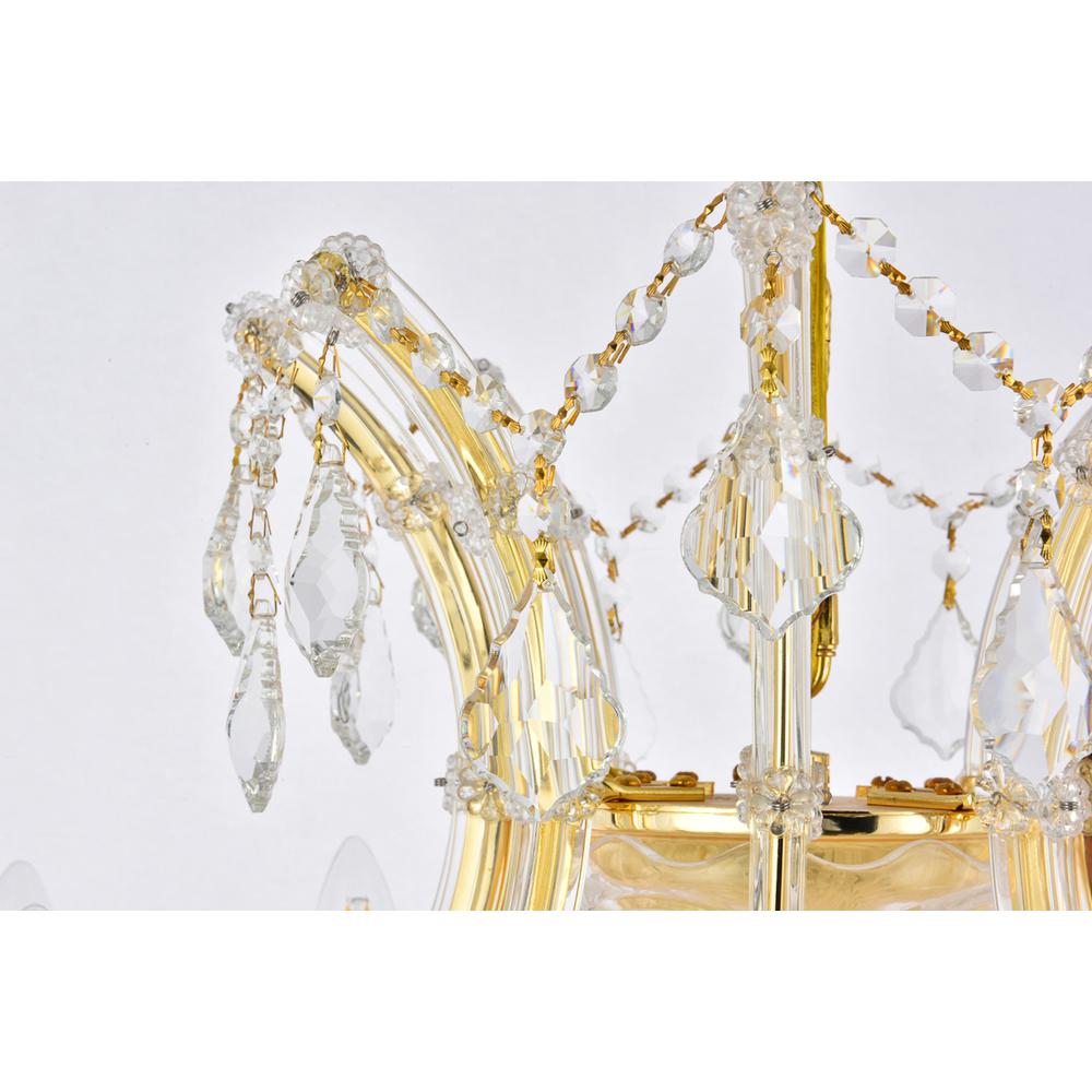 Maria Theresa 24 light Gold Chandelier Clear Royal Cut Crystal. Picture 5