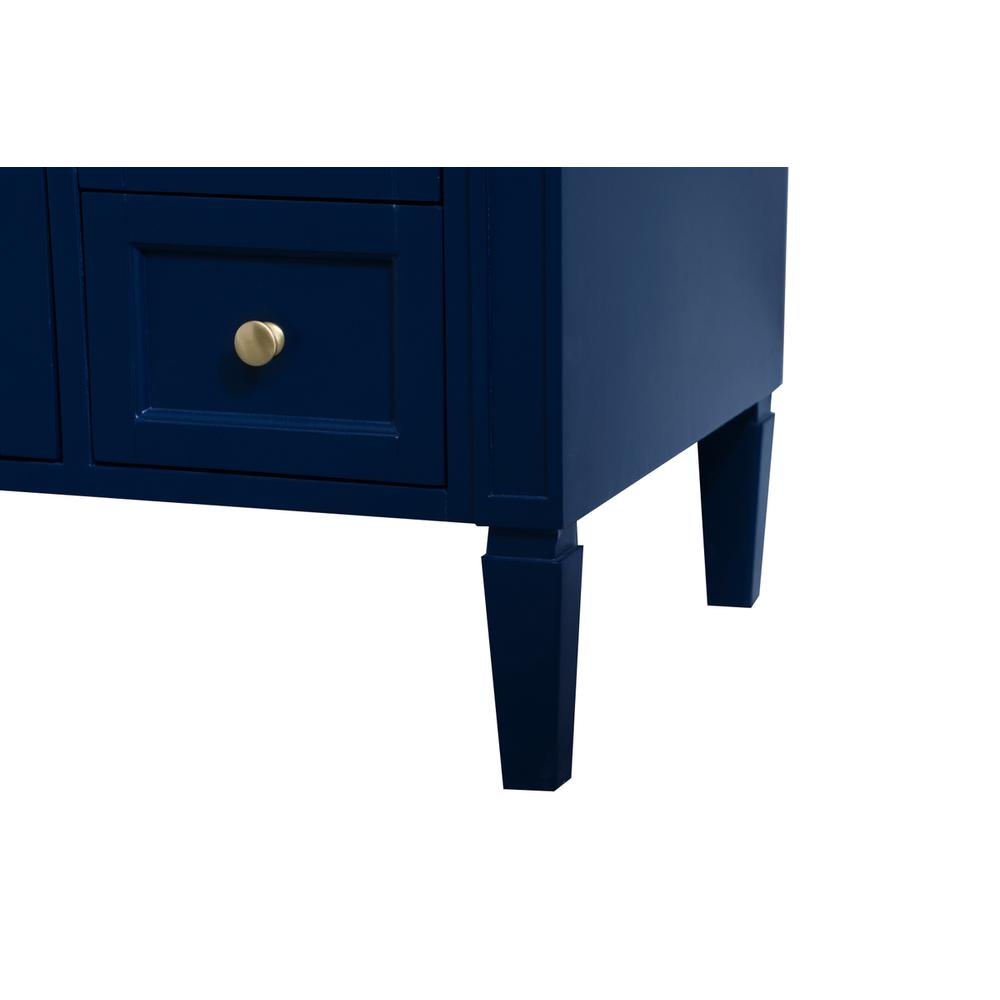 48 inch Single bathroom vanity in blue. Picture 12