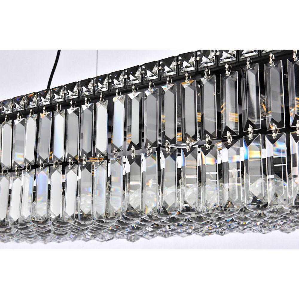 Maxime 36 Inch Black Chandelier. Picture 6