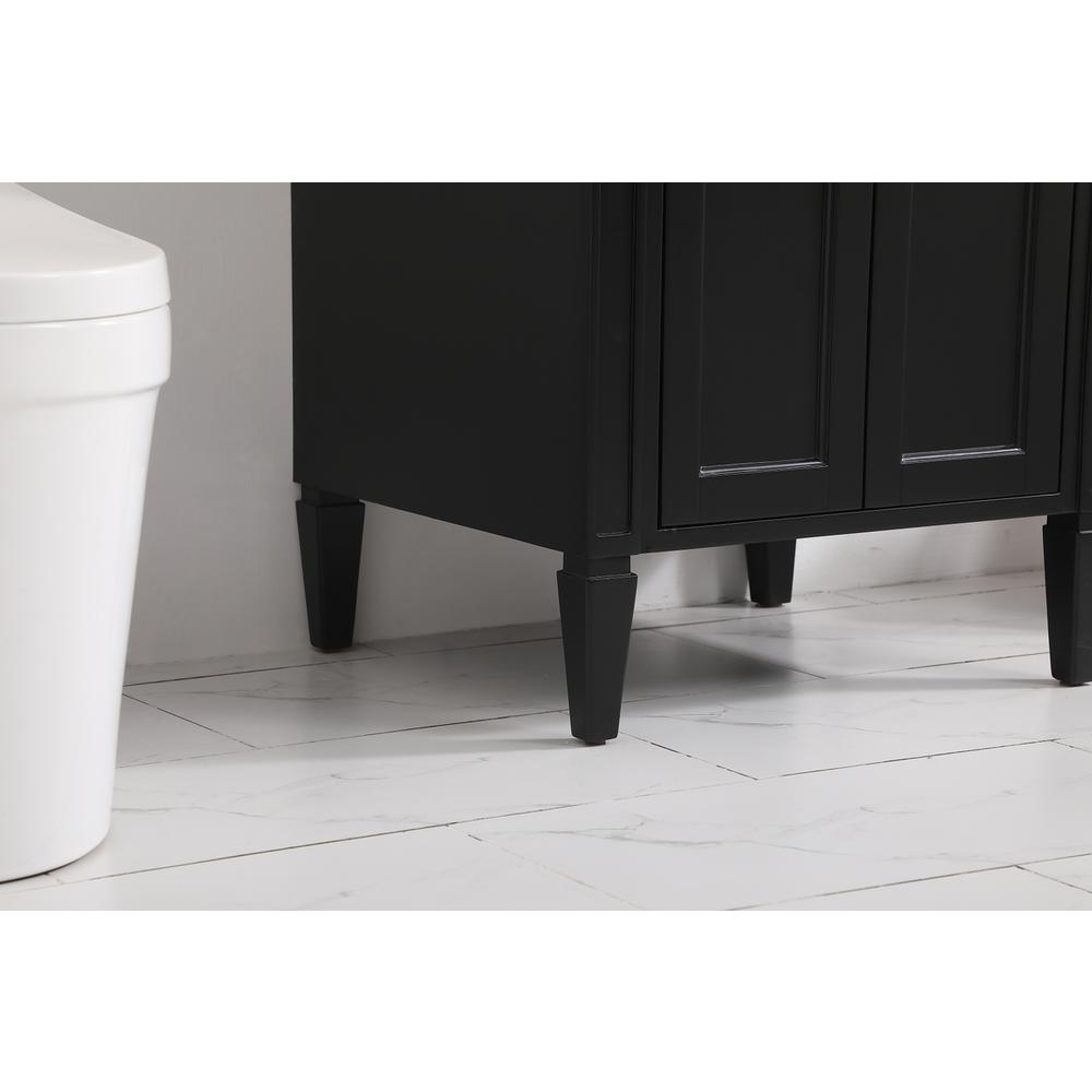 24 inch Single bathroom vanity in Black. Picture 6