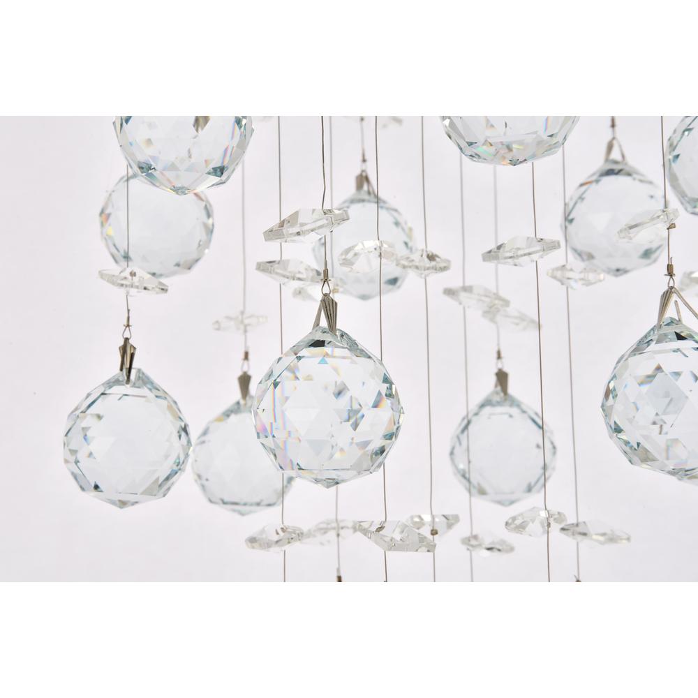 Galaxy 1 light Chrome Flush Mount Clear Royal Cut Crystal. Picture 4